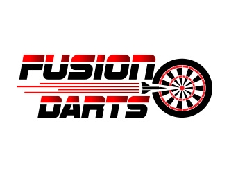 Fusion Darts logo design by eddesignswork