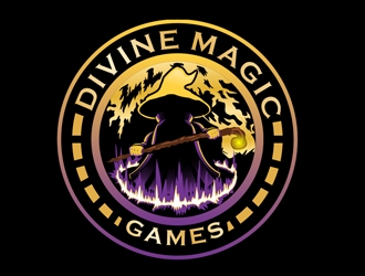 Divine Magic Games logo design by Roma