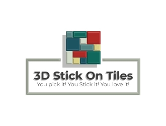3D Stick On Tiles logo design by Eliben