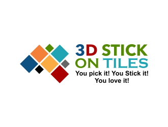 3D Stick On Tiles logo design by ingepro