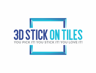 3D Stick On Tiles logo design by mutafailan