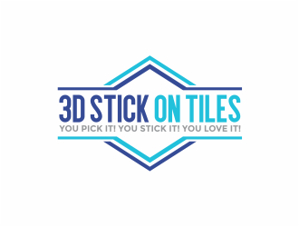3D Stick On Tiles logo design by mutafailan