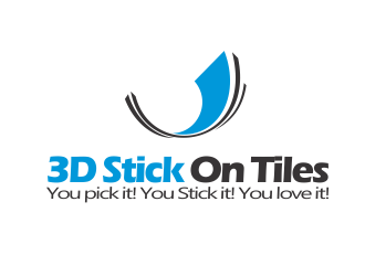 3D Stick On Tiles logo design by YONK