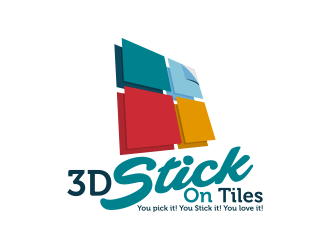 3D Stick On Tiles logo design by ekitessar