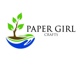 Paper Girl Crafts logo design by jetzu