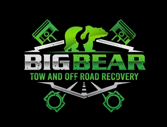 Big bear tow and off road recovery logo design by DreamLogoDesign