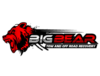 Big bear tow and off road recovery logo design by THOR_