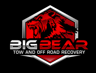 Big bear tow and off road recovery logo design by THOR_