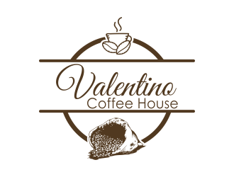 Valentino Coffee House logo design by ROSHTEIN