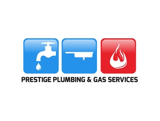 PRESTIGE PLUMBING & GAS SERVICES logo design by Hadaly