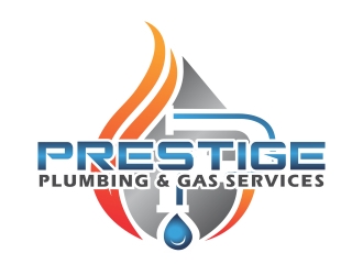 PRESTIGE PLUMBING & GAS SERVICES logo design by ruki