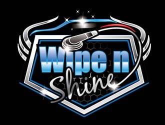 Wipe n Shine logo design by shere