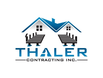Thaler Contracting inc.  logo design by JJlcool