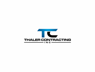 Thaler Contracting inc.  logo design by hopee