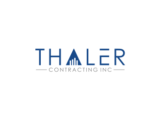 Thaler Contracting inc.  logo design by bricton