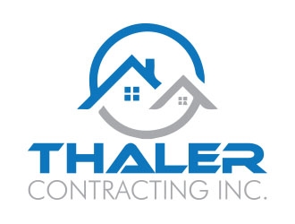 Thaler Contracting inc.  logo design by emyjeckson
