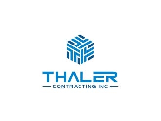Thaler Contracting inc.  logo design by TheLionStudios