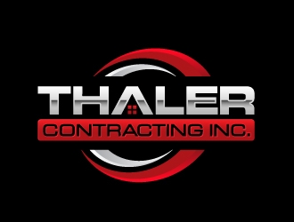 Thaler Contracting inc.  logo design by ORPiXELSTUDIOS