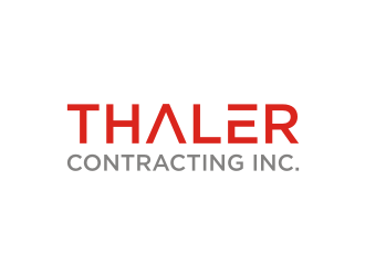 Thaler Contracting inc.  logo design by vostre