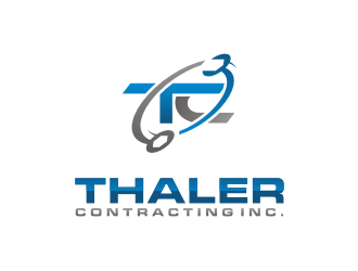 Thaler Contracting inc.  logo design by rizqihalal24