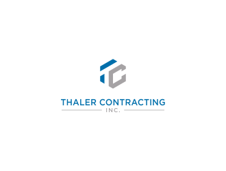 Thaler Contracting inc.  logo design by Dewi