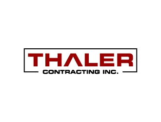 Thaler Contracting inc.  logo design by labo
