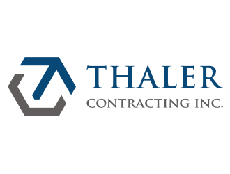 Thaler Contracting inc.  logo design by enilno