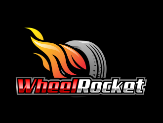 wheelrocket.com logo design by AisRafa