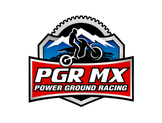 PGR MX (Power Ground Racing) logo design by haze