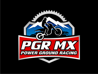 PGR MX (Power Ground Racing) logo design by haze