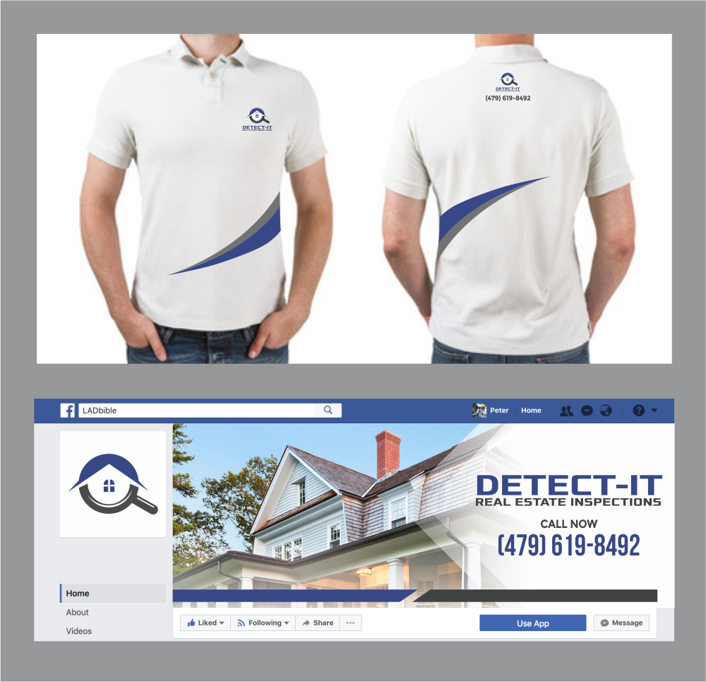 Detect- It Real Estate Inspections logo design by mutafailan