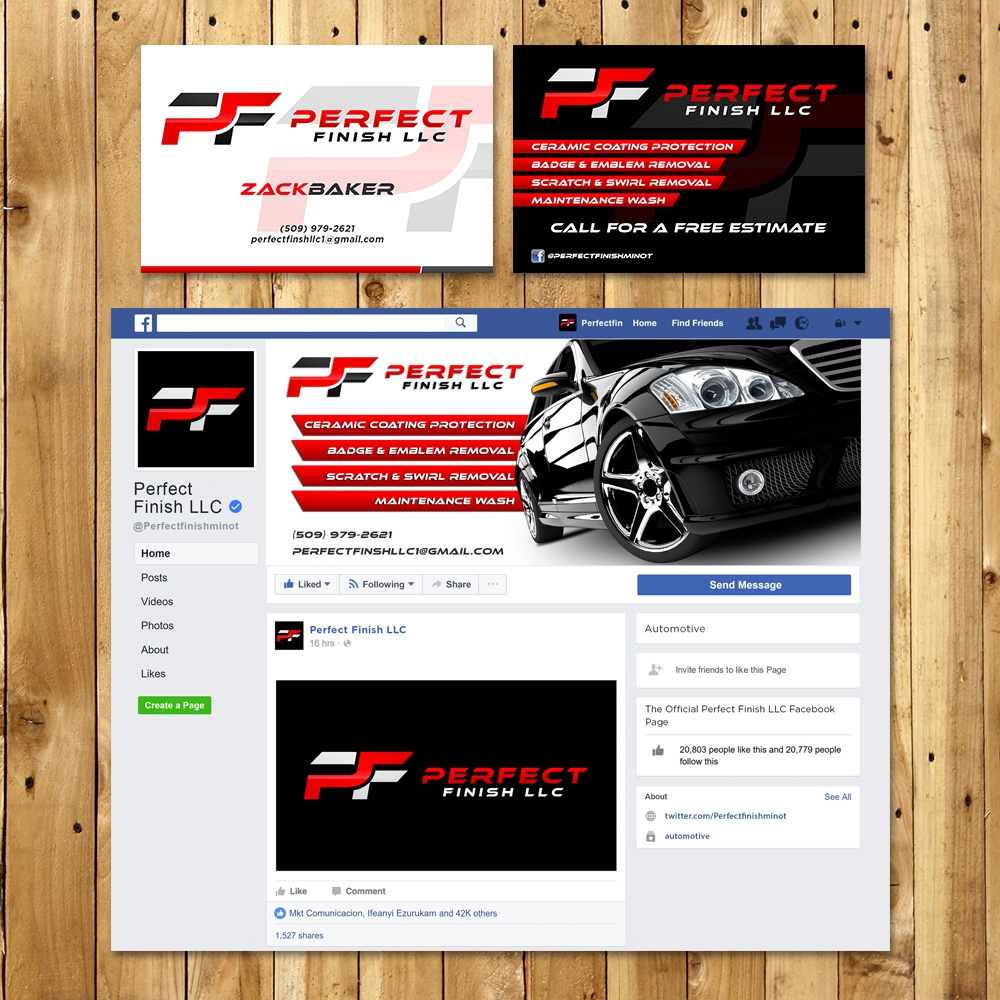 Perfect Finish LLC logo design by torresace