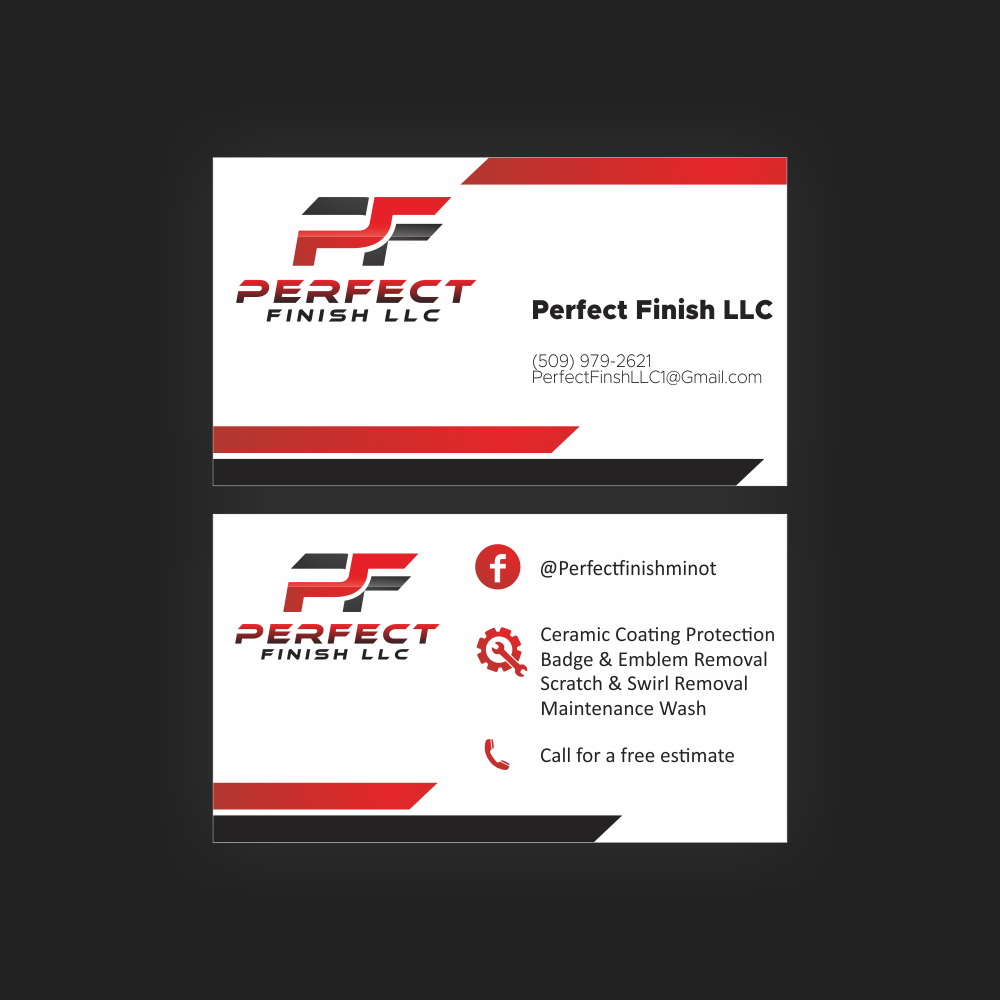 Perfect Finish LLC logo design by YusufAbdus