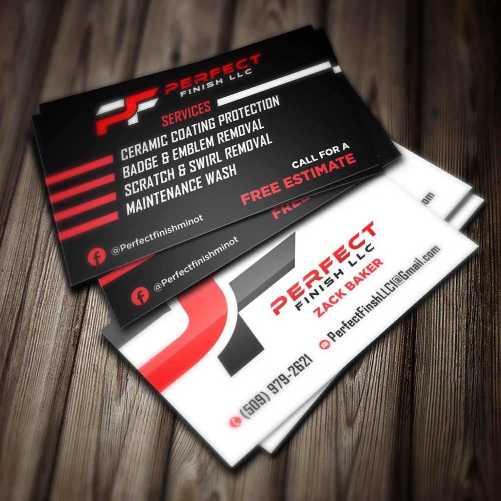 Perfect Finish LLC logo design by scriotx