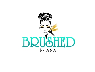 Brushed by Ana logo design by fantastic4