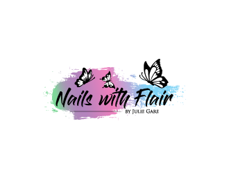 Nails with Flair by Julie Gare logo design by torresace