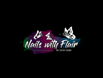 Nails with Flair by Julie Gare logo design by torresace