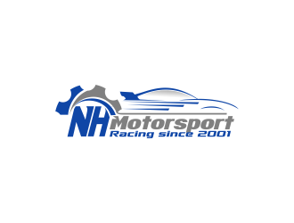 NH Motorsport logo design by bosbejo