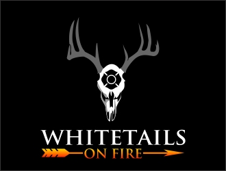 Whitetails On Fire logo design by xteel