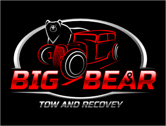 Big bear tow and off road recovery logo design by rgb1