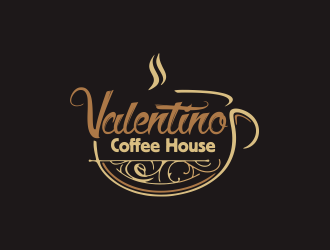 Valentino Coffee House logo design by giphone