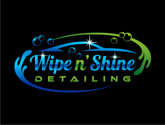 Wipe n Shine logo design by haze