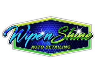 Wipe n Shine logo design by shere