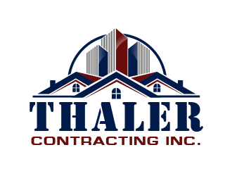 Thaler Contracting inc.  logo design by THOR_