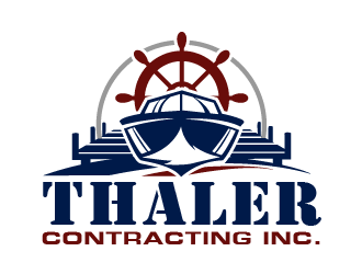 Thaler Contracting inc.  logo design by THOR_
