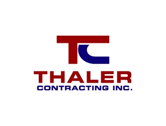 Thaler Contracting inc.  logo design by labo