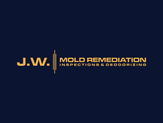 J.W. Mold Remediation, Inspections & Deodorizing logo design by alby