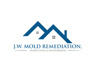 J.W. Mold Remediation, Inspections & Deodorizing logo design by EkoBooM