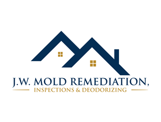 J.W. Mold Remediation, Inspections & Deodorizing logo design by EkoBooM