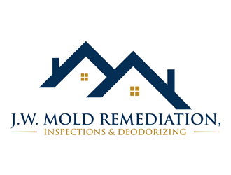 J.W. Mold Remediation, Inspections & Deodorizing logo design by EkoBooM